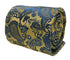 gold & light blue paisley design tie